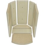 Kaminxpert - habillage de foyer pour poles  chemine alicante de fireplace - vermiculite - 13 pices ...