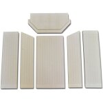 Kaminxpert - habillage de foyer pour poles  chemine avila de romotop - chamotte - 6 pices
