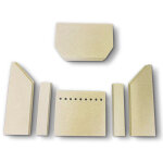 Habillage de foyer pour po�les � chemin�e berry de fireplace - vermiculite - 6 pi�ces