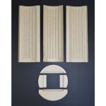 Kaminxpert - habillage de foyer pour poles  chemine caro xl de cera - vermiculite - 7 pices