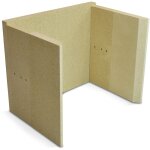 Kaminxpert - habillage de foyer pour poles  chemine elba de eurotherm - vermiculite - 6 pices