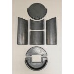 Kaminxpert - habillage de foyer pour poles  chemine passo xs de spartherm - chamotte - 7 pices