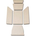 Kaminxpert - habillage de foyer pour poles  chemine pilar 172 de attika - skamol - 6 pices