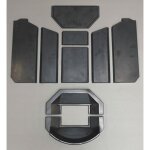 Kaminxpert - habillage de foyer pour poles  chemine senso l de spartherm - chamotte - 8 pices