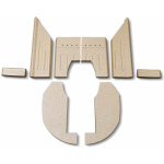 Kaminxpert - habillage de foyer pour poles  granuls hybrid 3 lux de aduro - vermiculite - 8 pices ...