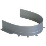 Habillage pour passage de siphon - pour tablette d'�paisseur : 16 mm - d�cor : blanc - volpato