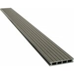 Habitat et jardin - lot de 3 lames de terrasse composite alvolaires - long: 2, 4m - surface 1m - ardoise ...