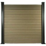 Habitat et jardin - lot de 6 lames composite de clture - l160 cm x l25. 8cm x p. 2cm - terracotta