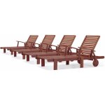 Habitat et jardin - bain de soleil pliant en bois exotique 'tokyo' - mohogany - marron acajou - lot de ... Habitat et jardin - bain de soleil pliant en bois exotique 'tokyo' - mohogany - marron acajou - lot de ...