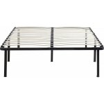 Habitat et jardin - cadre  lattes + pieds pour matelas 140 x 190 cm - 26 lattes