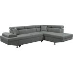 Habitat et jardin - canapé d'angle 'sophia luxe' - 265 x 190. 5 x 80 / 91 cm - gris - angle droit Habitat et jardin - canapé d'angle 'sophia luxe' - 265 x 190. 5 x 80 / 91 cm - gris - angle droit