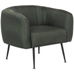 Habitat et jardin - fauteuil en tissu 'diana' - 1 place - gris fonc