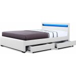 Habitat et jardin - lit led avec 4 tiroirs 'nico' - 160 × 200 cm - blanc Habitat et jardin - lit led avec 4 tiroirs 'nico' - 160 × 200 cm - blanc