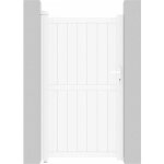 Habitat et jardin - portillon aluminium 'lola' - 101. 2 x 180. 9 cm - blanc