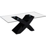 Habitat et jardin - table basse rectangulaire 'tina' - 117 x 62 x 45 cm - noir / mdf laqué Habitat et jardin - table basse rectangulaire 'tina' - 117 x 62 x 45 cm - noir / mdf laqué