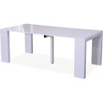 Habitat et jardin - table repas extensible 'dina' - 200 / 40 x 94 x 75 cm - blanc laqué Habitat et jardin - table repas extensible 'dina' - 200 / 40 x 94 x 75 cm - blanc laqué