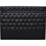 Tête de lit 'déco' led - 149 cm - noir Tête de lit 'déco' led - 149 cm - noir