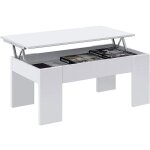 Fanmuebles - habitdesign 001640 a ? table basse relevable, petite table de salle � manger, dimensions ...