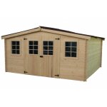 Habrita - abri de jardin 12. 65m� bois naturel ba4030. 02n