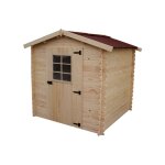 Habrita - abri madriers massif paisseur 20 mm surface ext. 4, 08 m2 - al2020. 02n