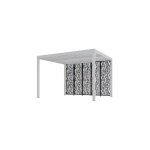 Altona - habrita foresta - 5 panneaux moucharabieh en acier gris anthracite ct 3, 60m pour pergola ...