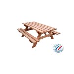 Foresta - habrita - table forestière munich en douglas 190cm 6 personnes ep. 45mm - sj - tfd7 Foresta - habrita - table forestière munich en douglas 190cm 6 personnes ep. 45mm - sj - tfd7