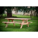 Foresta - habrita - table foresti�re munich en douglas 190cm 6 personnes ep. 45mm - sj - tfd7