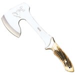 Joker - hache - chasse avec ferrule et poign�e sur bois de cerf hunter, lame d'acier 420, contient une ...
