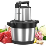 Hachoir �lectrique mini hachoir a viande electrique avec bol acier inox, robot mixeur petit avec 2 niveaux ...