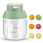 Hachoir �lectrique rechargeable usb, mini coupe legumes, capacit� de 250 ml, mini hachoir de cuisine ...