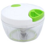 Hachoir � l�gumes manuel, pour aliments, viande, herbes, ail, salade, avec corde, 500 ml