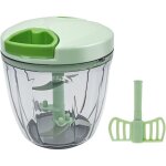 Hachoir manuel 5 secondes, 900ml hachoir oignon, coupe oignon manuel avec cordon, mixeur manuel pour ...