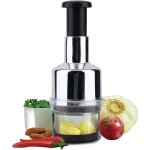 Hachoir manuel comfort & clean, hacheur extrmement tranchant pour oignons, herbes, etc, poussoir souple ...