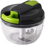 Hachoir manuel, hachoir � l�gumes, adapt� aux l�gumes, viandes, oignons, noix, etc. , 520 ml, gris vert ...