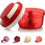 Hachoir manuel, l�gumes manuel avec cordon de serrage, coupe - oignons multifonction pour l�gumes, viande, ...