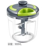 Hachoir manuel, mixeur plongeant d'une capacit� de 900ml avec 5 lames en acier inoxydable, coupe - oignon ...