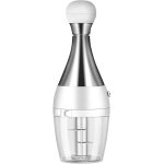 Hachoir manuel, hachoir rapide avec lame en acier inoxydable, pour hacher fruits, oignons, herbes, ail, ...