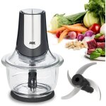 Hachoir multi �lectrique - ade - kitchen gadgets - 2 vitesses - 1, 2 l - noir / inox