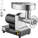 Mophorn - hachoir  viande, capacit de 14 lb / min, lectrique avec accessoires, acier inoxydable pour ...