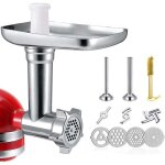 Alovez - hachoir à viande compatible pour accessoires kitchenaid tuyaux de remplissage de saucisse avec ... Alovez - hachoir à viande compatible pour accessoires kitchenaid tuyaux de remplissage de saucisse avec ...