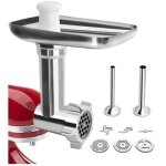 Hachoir  viande de kitchenaid accessoires, hachoir kitchenaid pour robot ptissier, avec 3 plaques de ...