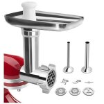 Hachoir  viande de kitchenaid accessoires, hachoir kitchenaid pour robot ptissier, avec 3 plaques de ...