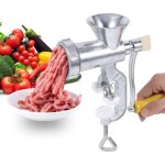 Hachoir � viande manuel, moulin � main de broyeur, alliage d'aluminium hachoir � garnissage saucisse, ...