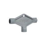 Hager - cl� triangle + carr� + double barre pour armoire quadro + fz850