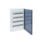 Hager - coffret encastr� 4 rang�es 72 modules porte transparente vf418tr