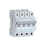 Hager - disjoncteur 4 ples 10ka courbe b 50a 4 modules nen450