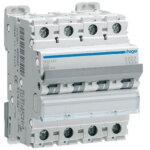 Hager - disjoncteur 4 p�les 6 - 10ka courbe c 16a 4 modules nfn416