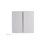 Hager ? enjoliveur kallysta touche double finition blanche ? compatible avec m�canismes kallysta ? largeur ...