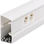 Hager - goulotte appareillable queraz enclipsage direct h 105mm xp 56mm l200mm pvc pure gbd5010009016 ...