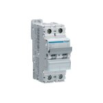 Disjoncteur 2 p�les 10ka courbe c 63a 2 modules hager nfn263